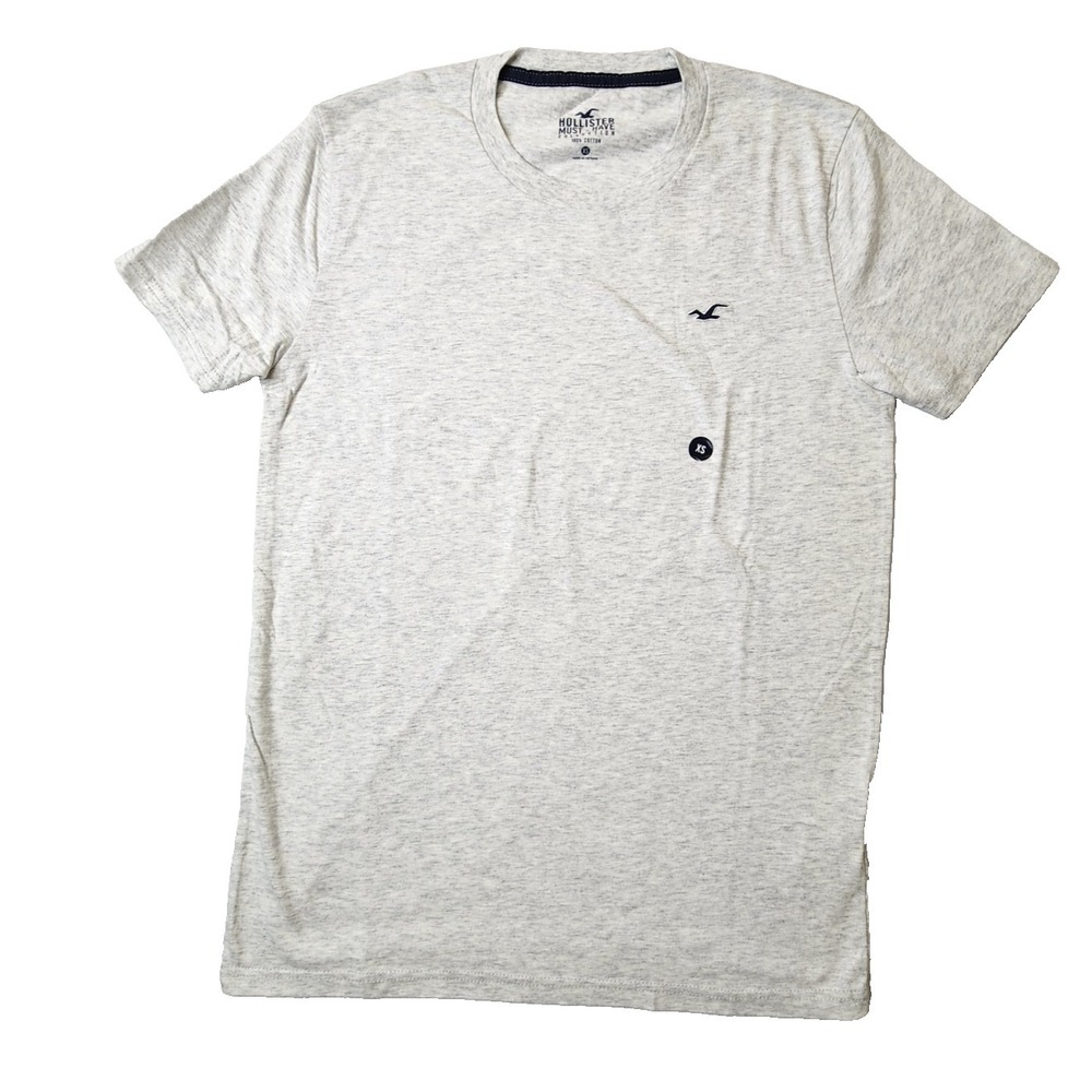 Hollister Men's T-Shirt Short Sleeve Gray Size XS New‎